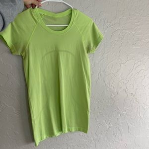 Lime Green LULULEMON top